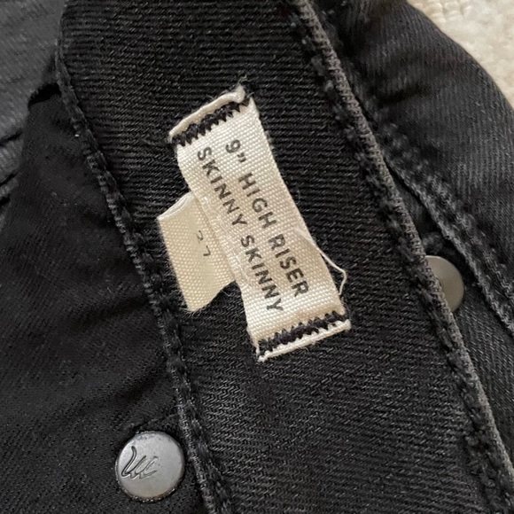 MADEWELL 9” High Rise Black Jeans - Picture 6 of 7